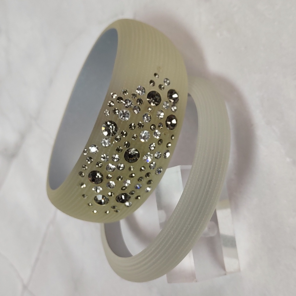 Lucite Bangle Bracelets - image 3